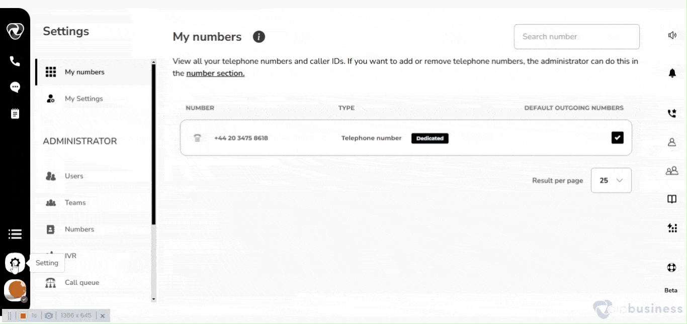 Setting Parameters For Number Blocking