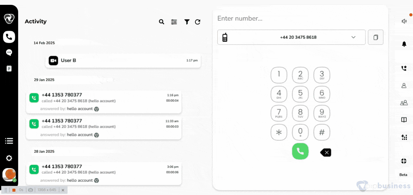 Setting a short code