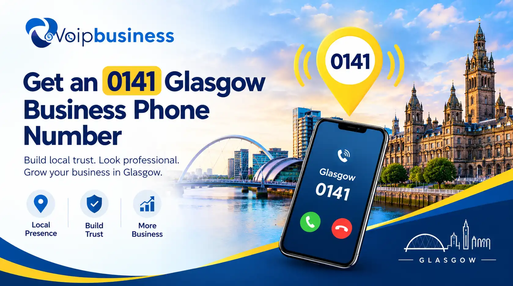 Get an 0141 Glasgow Business Phone Number